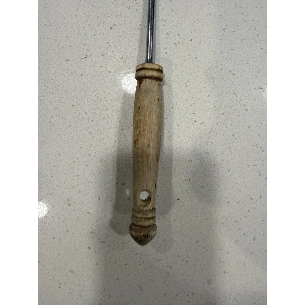 Vtg Ekco Kitchamajig Slotted Spatula Wooden Handler 13